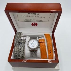 Michele CSX 36 Diamond Chronograph Ladies Watch